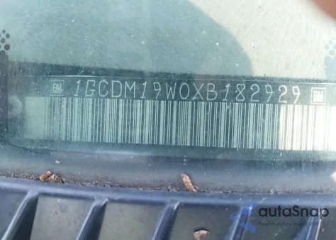 1999 Chevrolet Astro из США, поврежденный, VIN 1GCDM19W0XB182929